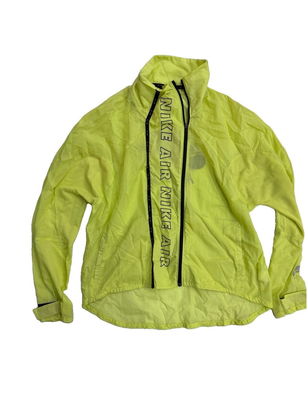Nike Air Women’s L Volt Neon Yellow Running Jacket Windbreaker Lightweight